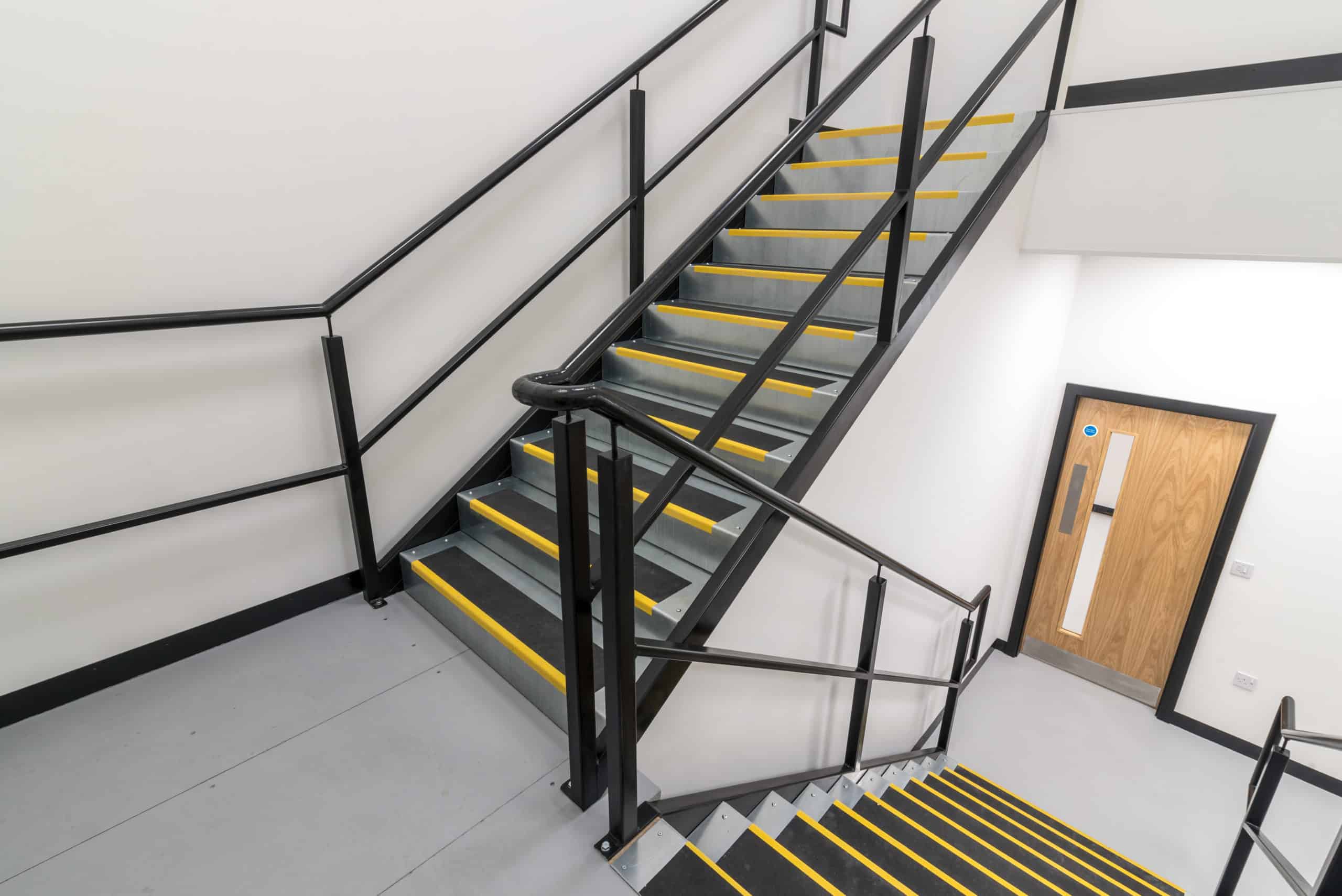 Interior building staircase